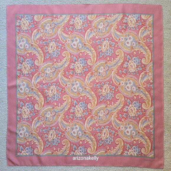 Ralph Lauren Accessories - Ralph Lauren Silk Square Scarf Pink